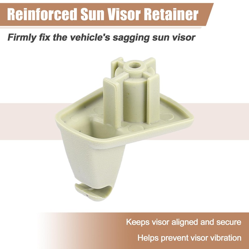 QUARKZMAN Pack of 2 Sun Visor Brackets Beige No. 1EJ51BD1AA