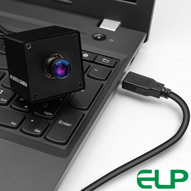 ELP Camera, 4K Usb Webcam, Mini Camera, Wide Angle, 170°