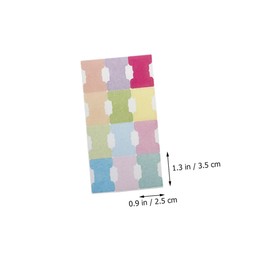 Gadpiparty 12Sheets Writable Index Tabs Sticky Divider Tabs for Book Annotation Eye Catching Page Markers for Organizing Notes and Files Convenient Study Supplies