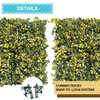 Coarbor 20 Packs 20" x 20" Artificial Boxwood Yellow Reineckea