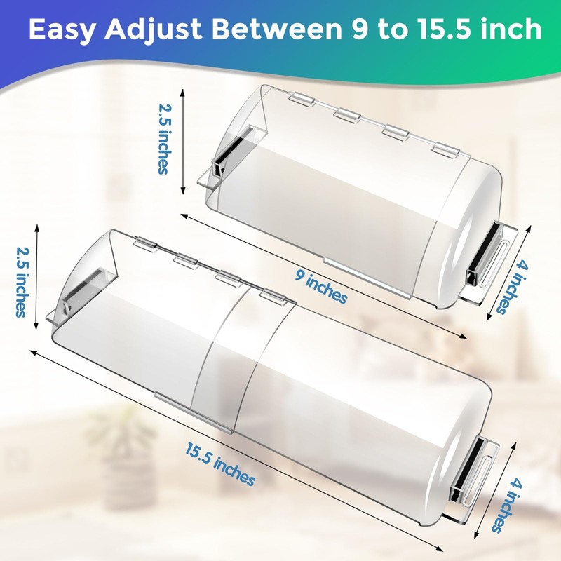 2 Pack Adjustable Air Vent Deflector - 9”to 15.5” Magnetic