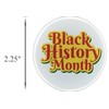 Black History Month Pinback Button - large, 2.25" - pack