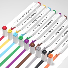 wyewye Alcohol Markers Set 80 Colors,Art Supplies Marker for Adults, Dual Tip Drawing Pens for Artists,Marker for Artists, Ideal Painting Pen for Drawing,Sketching and Designing(White)