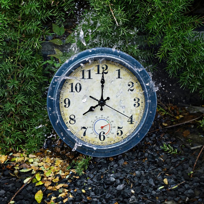 Wall Clock Battery Operated Silent Small Rustic Wall Clocks for