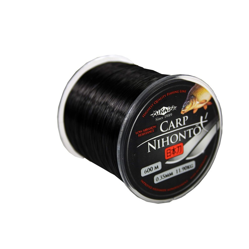 NIHONTO CARP 600 m Black Matte Monofilament Very Smooth Fishing