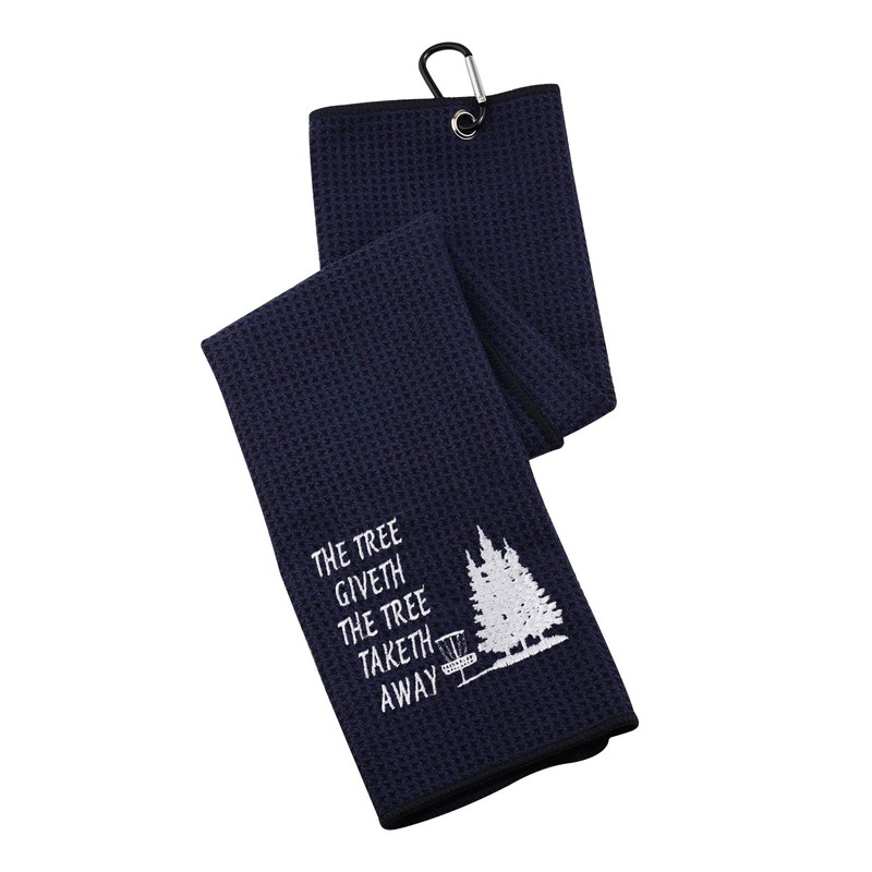 Disc Golf Towel The Tree Giveth The Tree Taketh Away