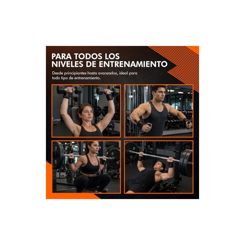 Hyperz - Muñequeras Deportivas para Gym, Par de 18 Pulgadas