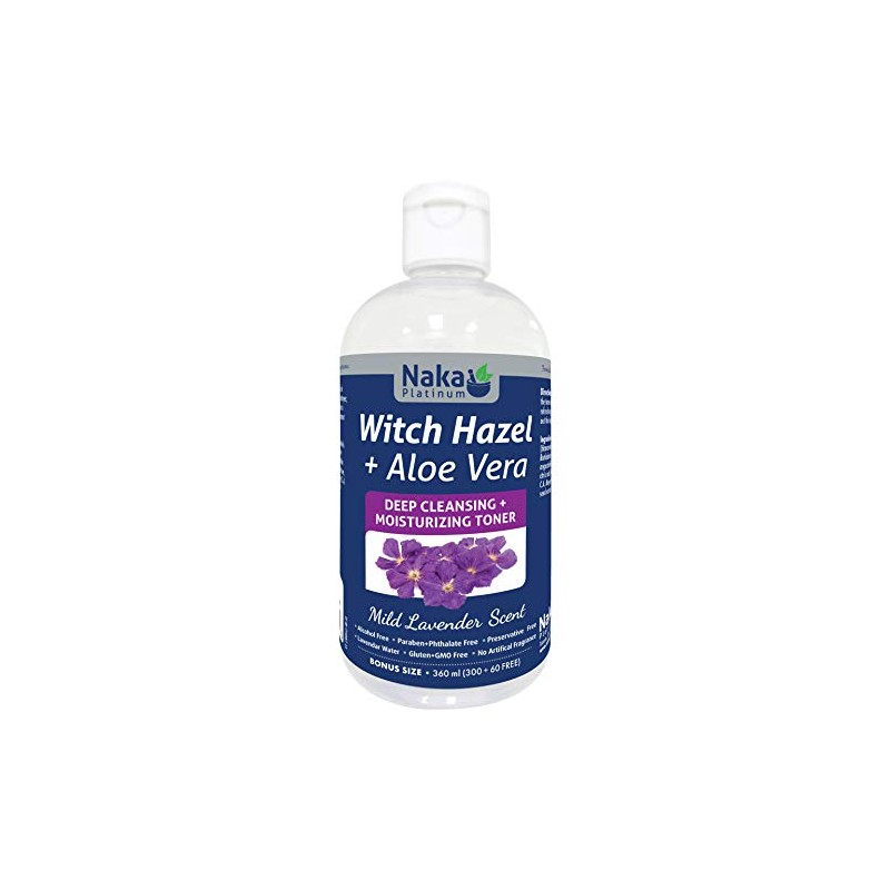 Naka Platinum WITCH HAZEL+ Aloe Vera BONUS SIZE 360 ml