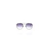 Lacoste L210s Square Sunglasses, Palladium Matte/Palladium Matte Blue Gradient Flash,