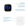 Brifit Aquarium Thermometer, Mini Digital Aquarium Thermometer, LED Display, Touch