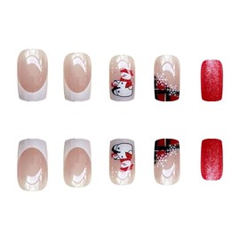 Magrace Christmas Press on Nails Short (A-7)