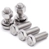 3/8-16 x 1-1/4" Hex Bolts with Hex Nuts and Flat