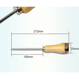 Daycount® Vintage Stainless Steel Ice Pick Punch Kitchen Tool Wooden Handle Metal Cover/Wood Handle - Drink Hole Punch