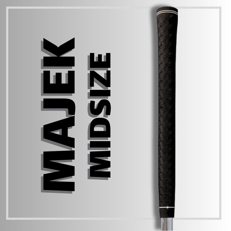 1 pc - Tour Pro Soft Black Midsize Golf Grip