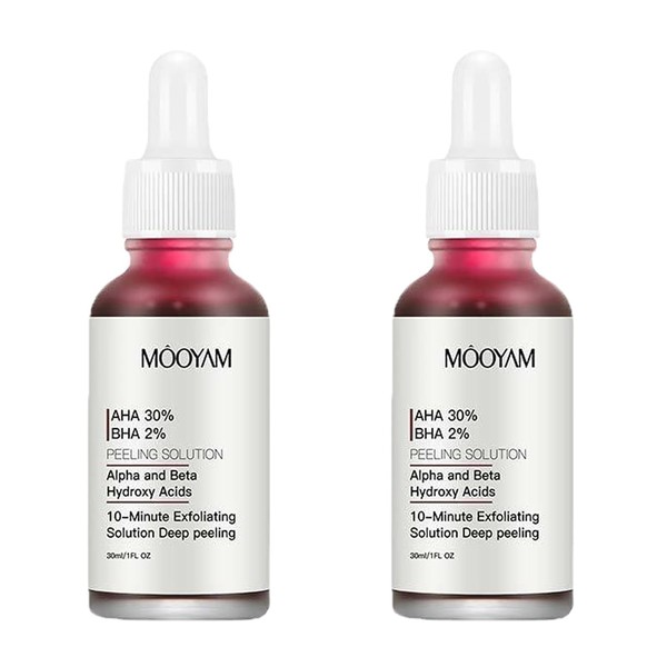 2 Bottles of AHA 30% + BHA 2% Peeling Solution,