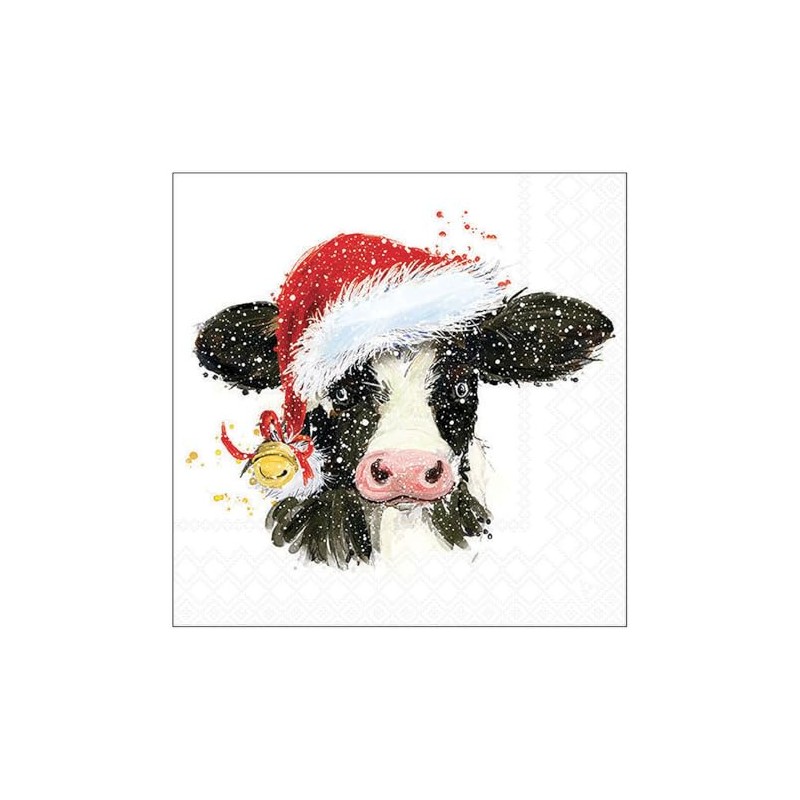 Ambiente Christmas Cow Napkin 33 x 33 cm Pack of