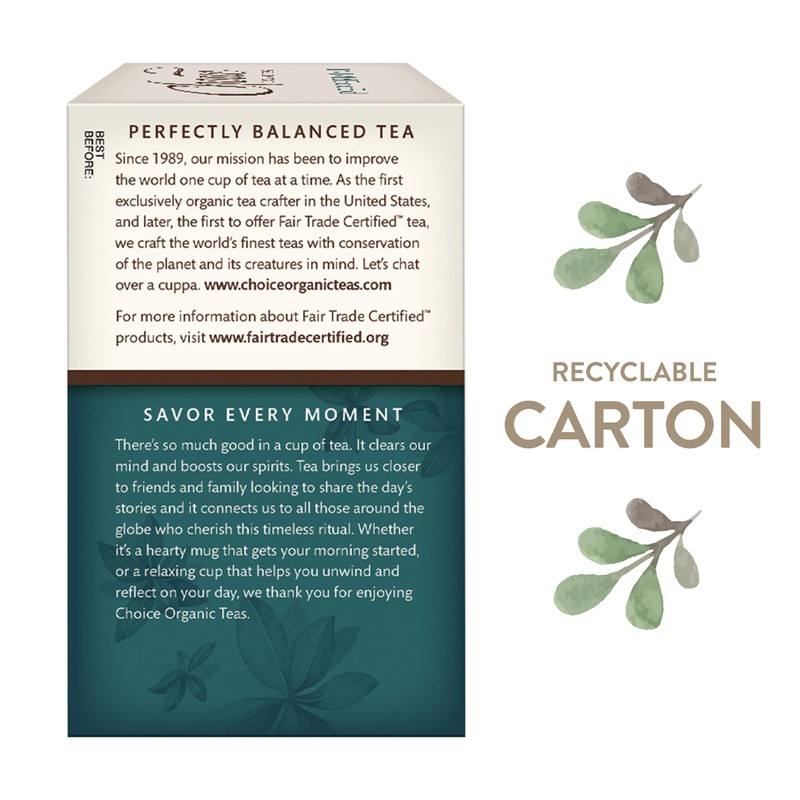Choice Organics - Organic Peppermint Tea (6 Pack) - Compostable