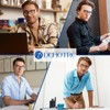 DEHOTRE Bifocal Reading Glasses for Men Clear Top Computer Readers