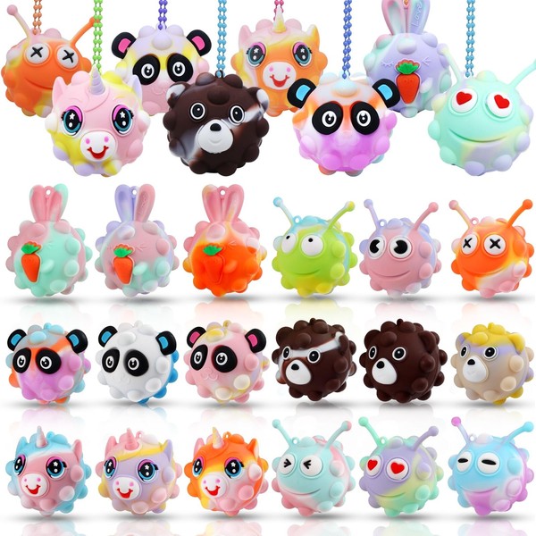 KissFree 18 PACK Animal Pop Balls Party Favors for Kids3D
