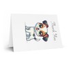 DistinctInk Greeting Card/Note Card -Toy Fox Terrier Puppy Cartoon Birthday