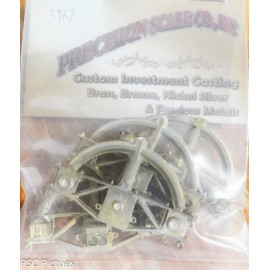 PSC Precision Scale O #5167 Sideframes, for Tender Truck #9092 5'-6" WB (Brass