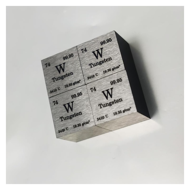 0.39 Inch Tungsten Cube – 99.95% Pure Solid Metal for