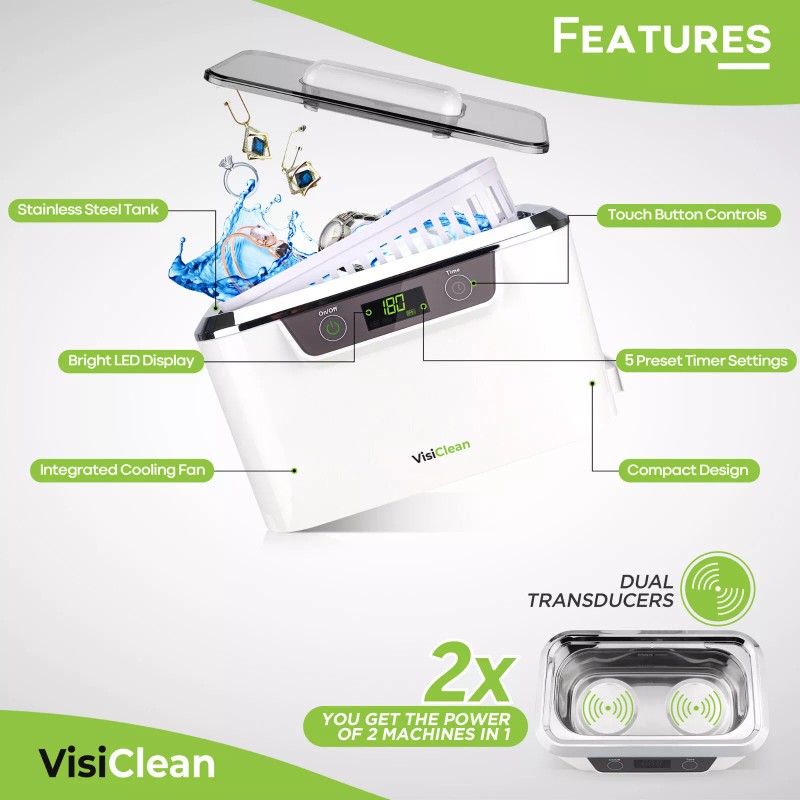 VisiClean Pro Elite Ultrasonic Cleaner - BRAND NEW - IC-2755