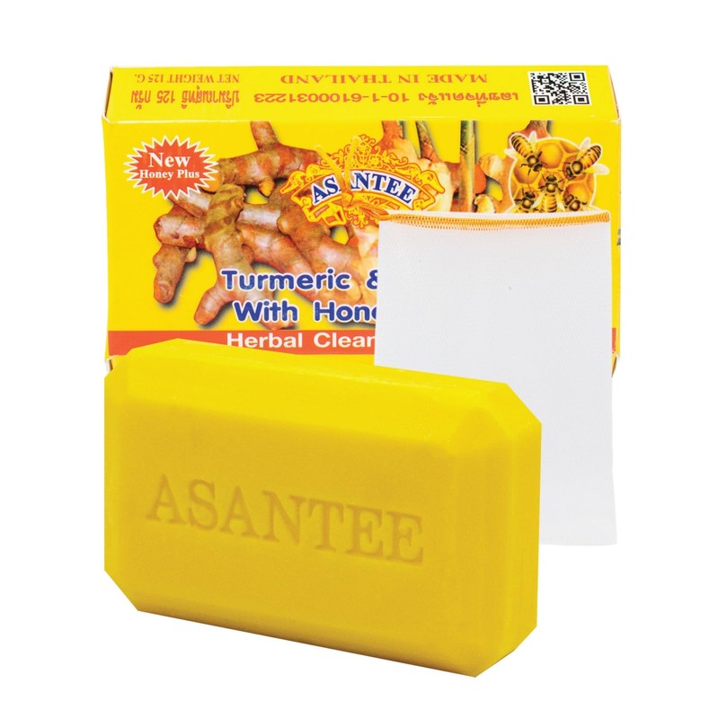 ASANTEE Turmeric & Ginger With Honey Cleansing Soap (Pack of