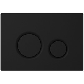 MYLAVABO Push Plate Toilet Actuator Plate Suitable for Geberit Sigma Frame Element for Geberit Cistern Sigma UP300, UP320, UP700, UP720 (Black/Black, Plastic)