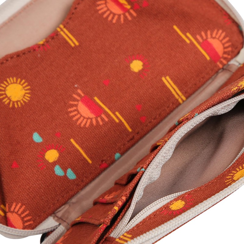 KAVU Go Time Bi-Fold Crossbody Wallet with Rope Strap, Mirage