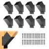 8 Pcs Pergola Brackets, 45-Degree Angle Bracket,4x4 (Actual 3.6‘’x3.6‘’) Corner