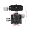 Ball Head 360 Degrees Panoramic Aluminium Alloy 6KG 13.2lb Load
