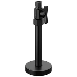 Delta Matte Black Globe Valve, 1/2" x 3/8", 1/4 Turn, Brass Body, 2 Ports, NPT Outlet, VALVE, Plumbing Valve
