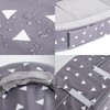 Mooedcoe Foldable Toddler Floor Bed with Sides, Folding Toddler Bed