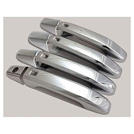 Upgrade Your Auto Premium FX Chrome Door Handle Covers w/4 Smart Key for Chevy Tahoe 2015-2020 4DR