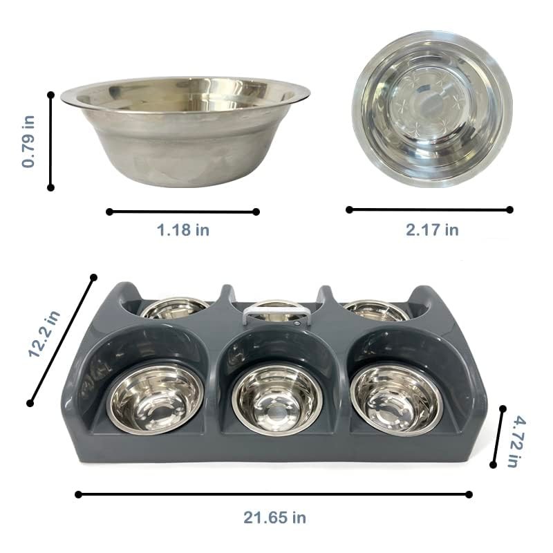 Puppy Feeding System 6 Litter Multiple Dog Bowl Feeder Puppy