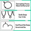 25pcs Curtain Rings, Curtain Opening Rings, Metal Hooks, Curtain Buckles,