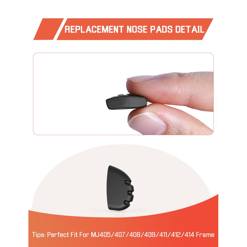 Bwake Replacement Nose Pieces Pads for Maui Jim Makaha/Sandy Beach/Ho'okipa/Kanaha/Turtle