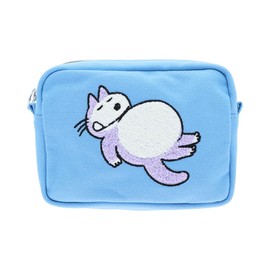 Sunstar Stationery S1428713 11 Piki Cats, Pencil Case, Embroidered, Tummy Ponpon