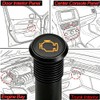 Taiss 8mm (5/16") 12V LED Metal Indicator Light, Yellow Check