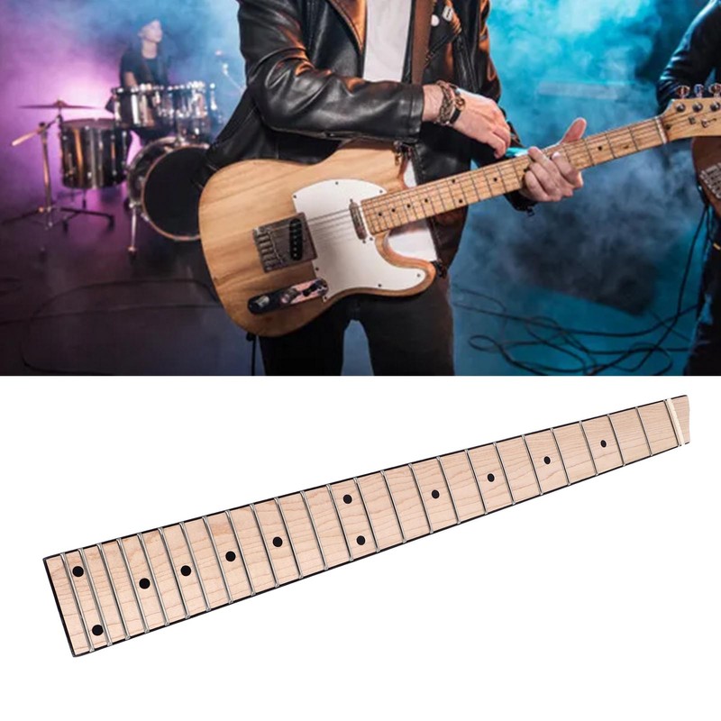 Headless 25 Fret Fingerboard Headless Maple Wood Electric Guitar Neck