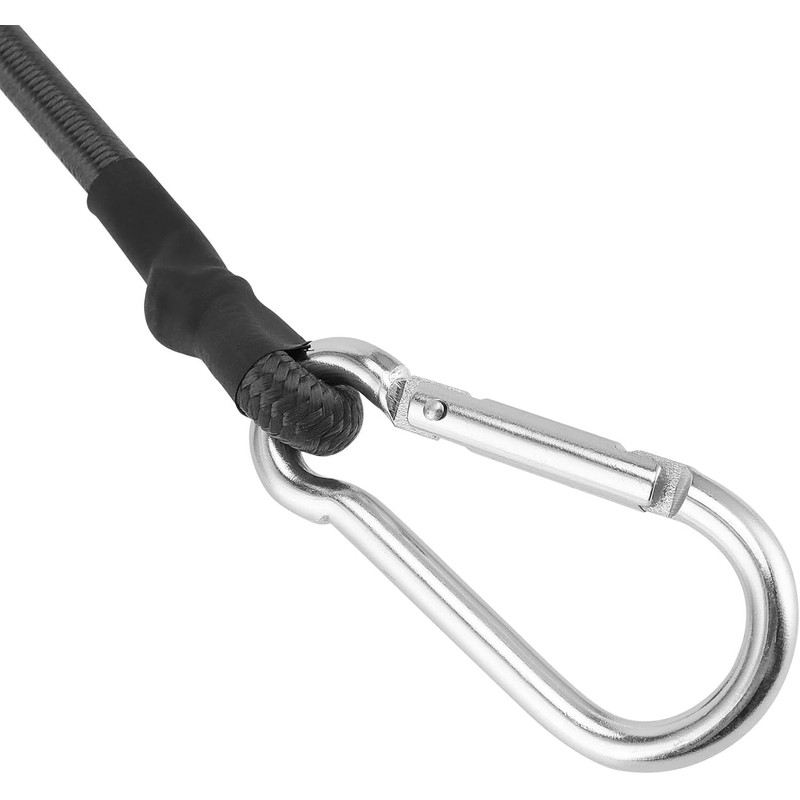 3FT/6FT Long Elastic Bungee Cords with Carabiner Clips, Heavy Duty