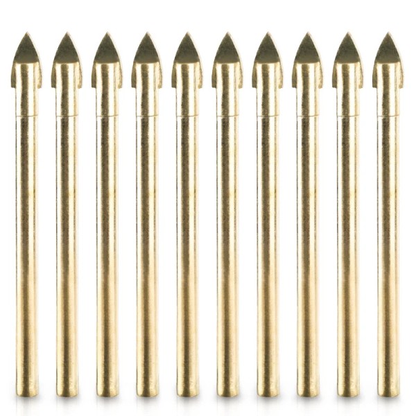 HQMASTER 10 Pcs Alloy Porcelain Spear Head Ceramic Tile Glass