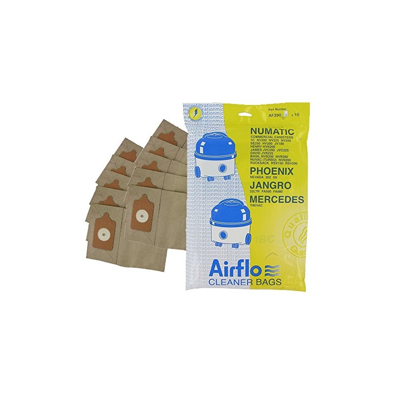 Airflo 2X Henry Hoover bags (10 Pack)