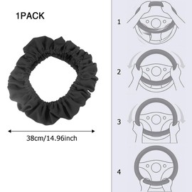 Steering Wheel Covers,Car Steering Wheel Covers,Oxford Fabric Steering, Steering Wheel Protector Wheel Are Suitable for Most Car Steerings Wheel Covers.