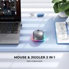 PEIOUS Wireless Mouse Jiggler - LED Wireless Mice with Build-in