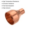 MECCANIXITY Copper Reducing Coupling Fitting with Sweat End, 1/4 x