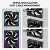 TL-M12Q X3 120mm PC Case Cooling Fans,Daisy-Chain Connection | 2000RPM