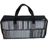 Evelots Cassette Tape Bag-See Thru Organizer/Storage-Handles-Easy Carry-No Dust/Moisture-Hold 200 with