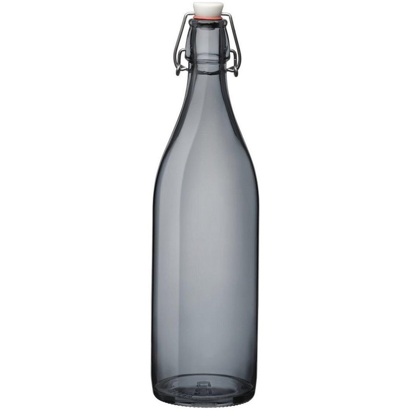 Bormioli Rocco Giara Sky Blue Glass Bottle With Stopper 33